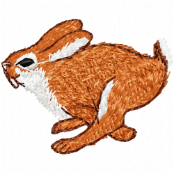 Rabbits Embroidery Design 2